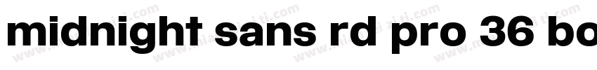 midnight sans rd pro 36 bold字体转换